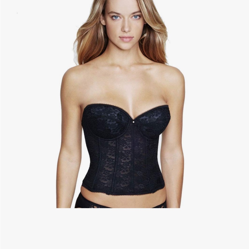 Dominique Lace Braselette Style 7749, Black, 40D Womens Corset Sexy